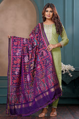 Single Ikat Dupatta