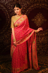 Georgette Bandhani Saree