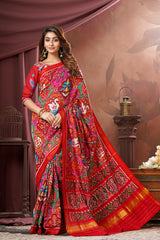 Single Ikat Twill Patola Saree