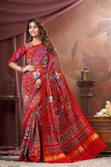 Single Ikat Twill Patola Saree