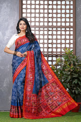 Single Ikat Bandhani with Patola Saree