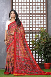 Single Ikat Twill Patola Saree