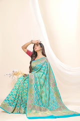 Georgette Banarasi Bandhani Saree