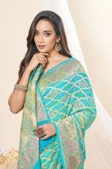 Georgette Banarasi Bandhani Saree