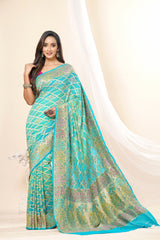 Georgette Banarasi Bandhani Saree