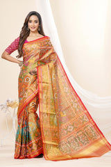 Single Ikat Tissue Patola Saree