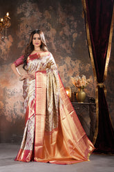 Tissue Kanjivaram Silk Saree