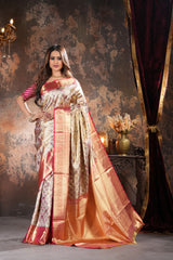 Tissue Kanjivaram Silk Saree