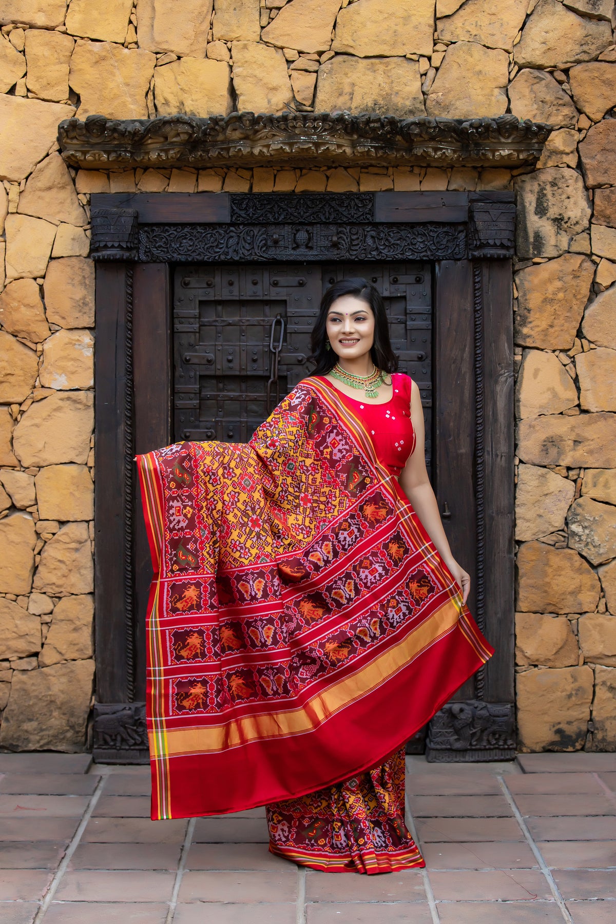 Single Ikat Patola Saree