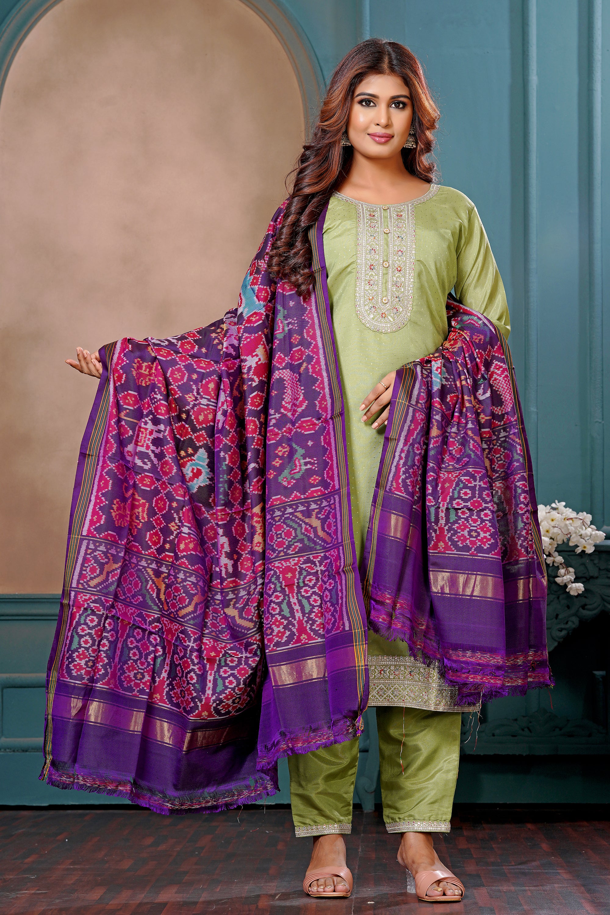 Single Ikat Dupatta