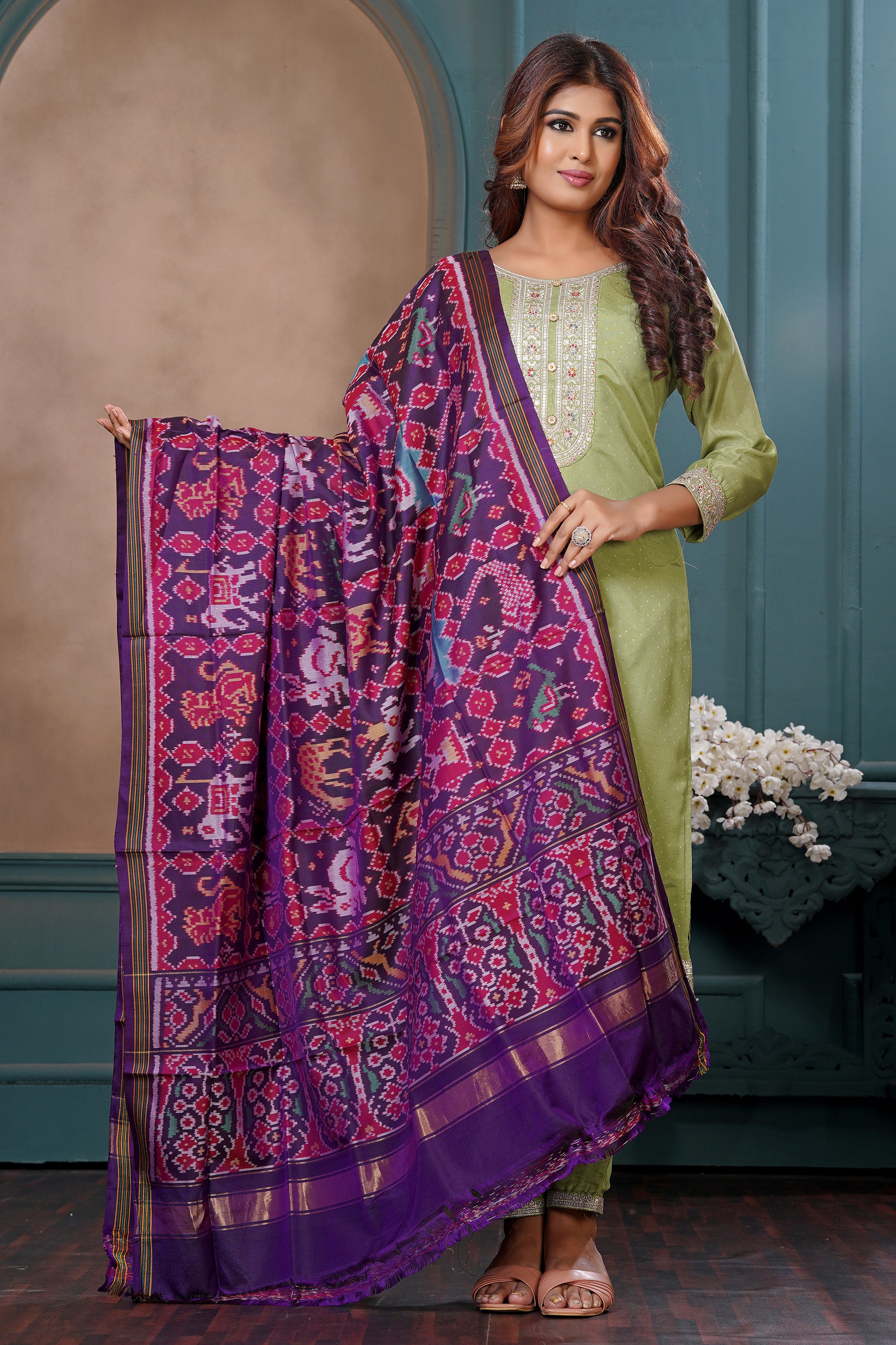 Single Ikat Dupatta