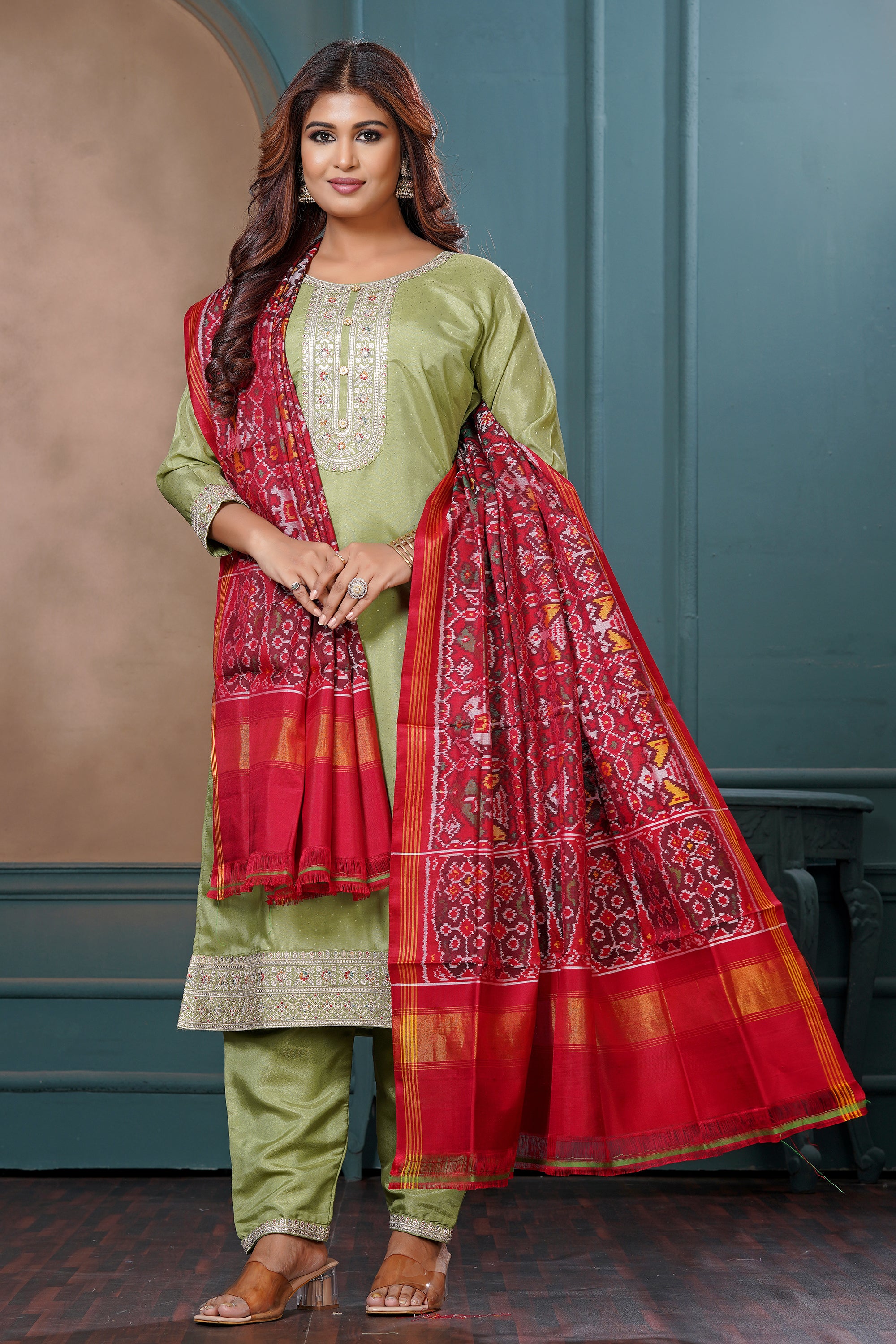 Single Ikat Dupatta