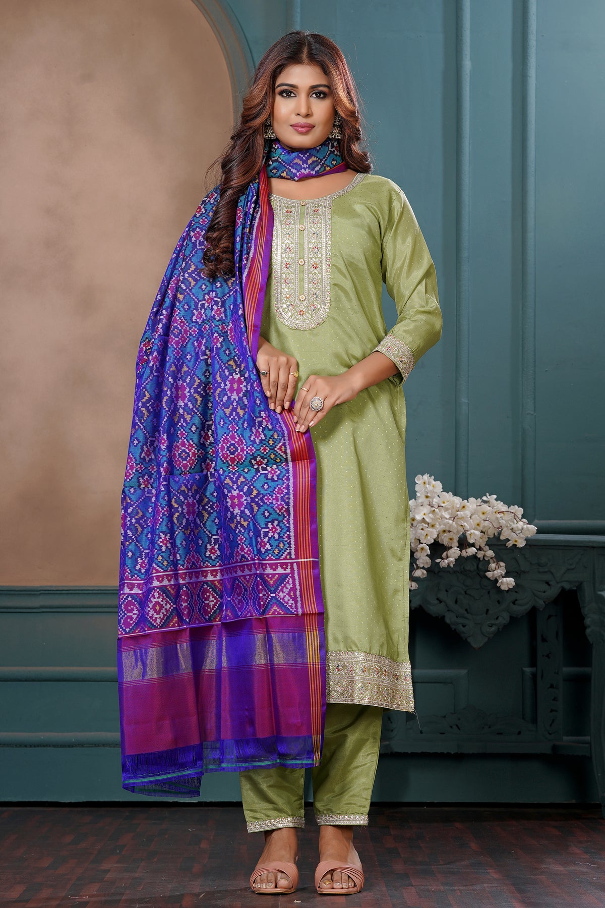 Single Ikat Dupatta