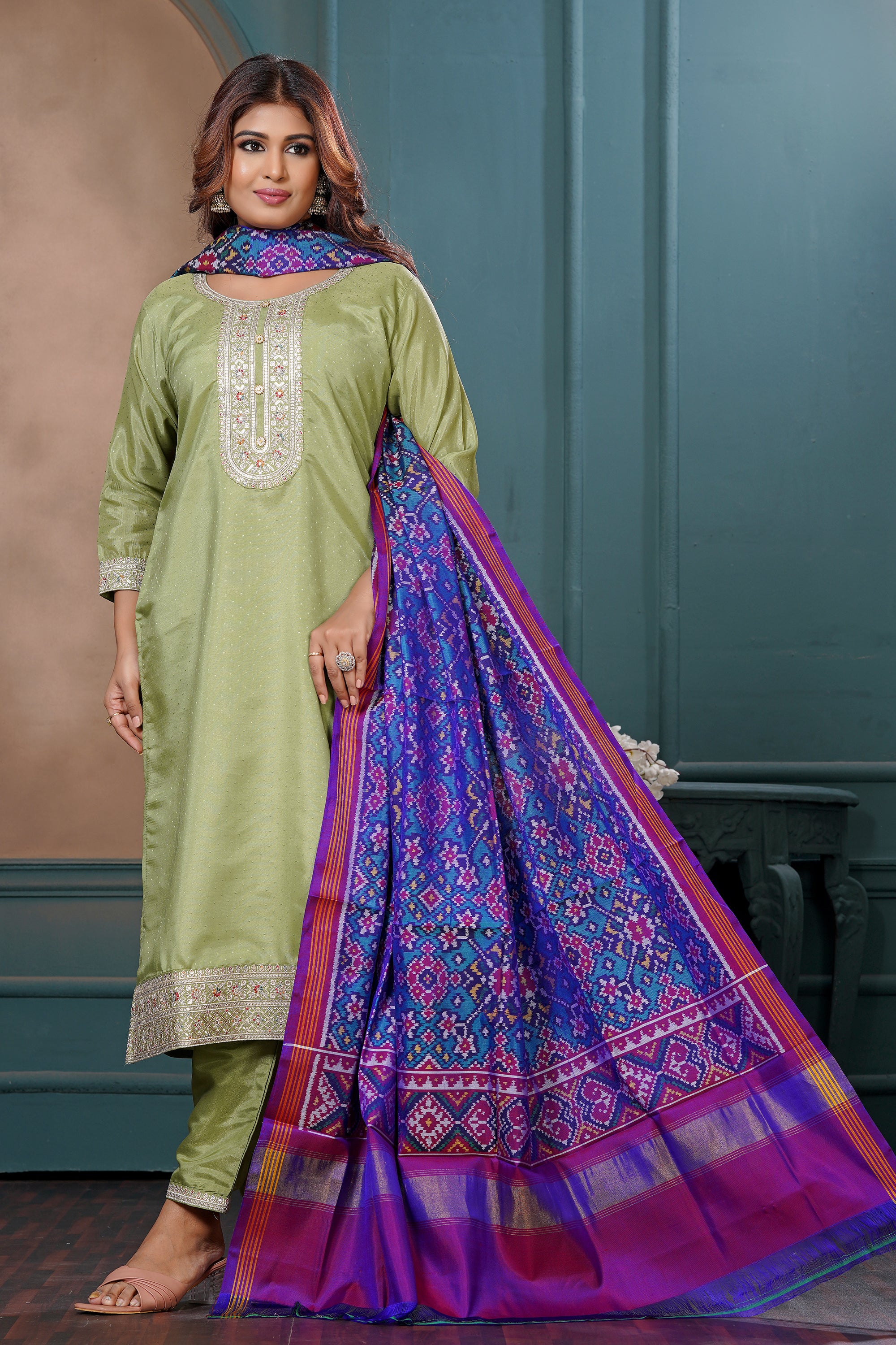 Single Ikat Dupatta