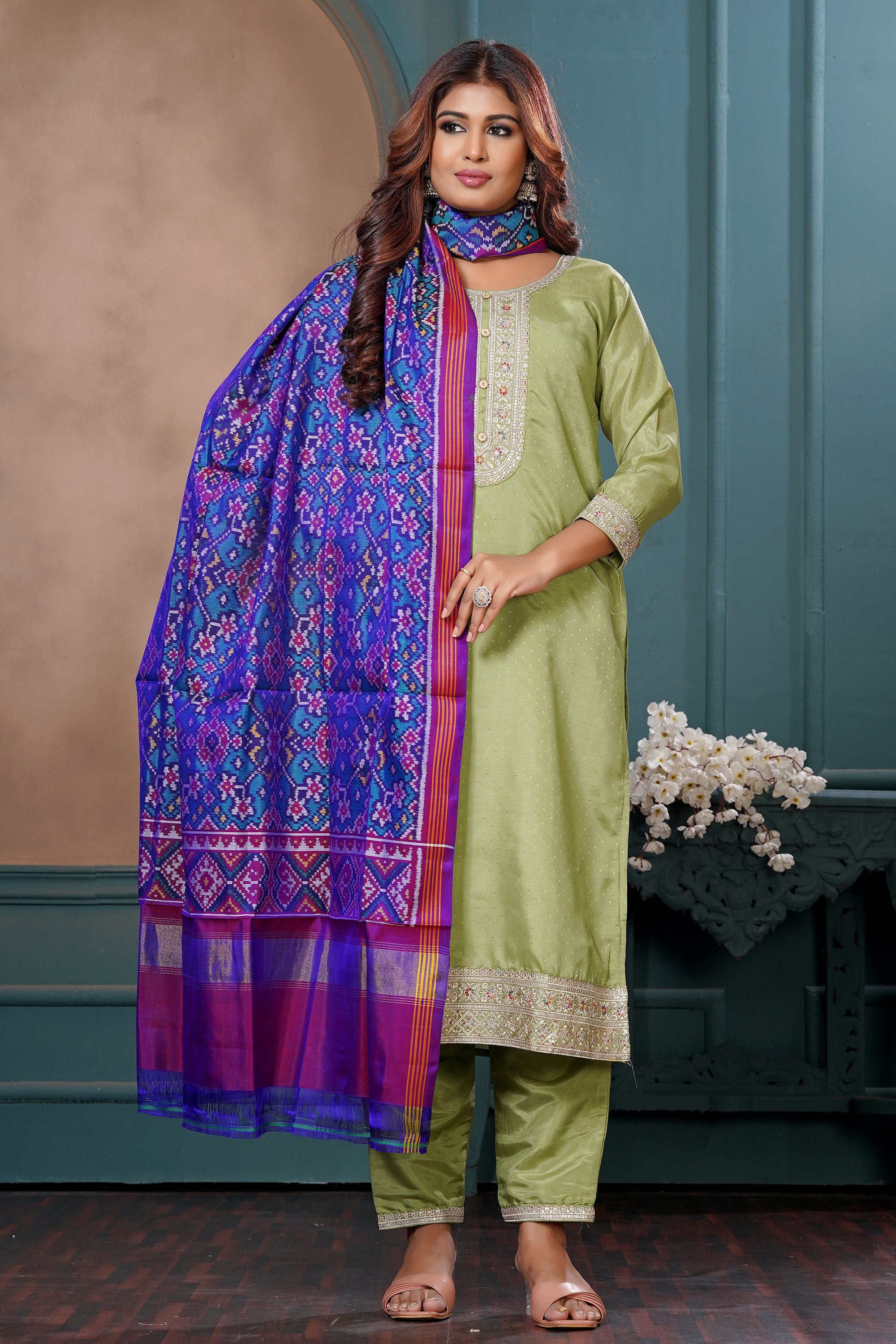 Single Ikat Dupatta