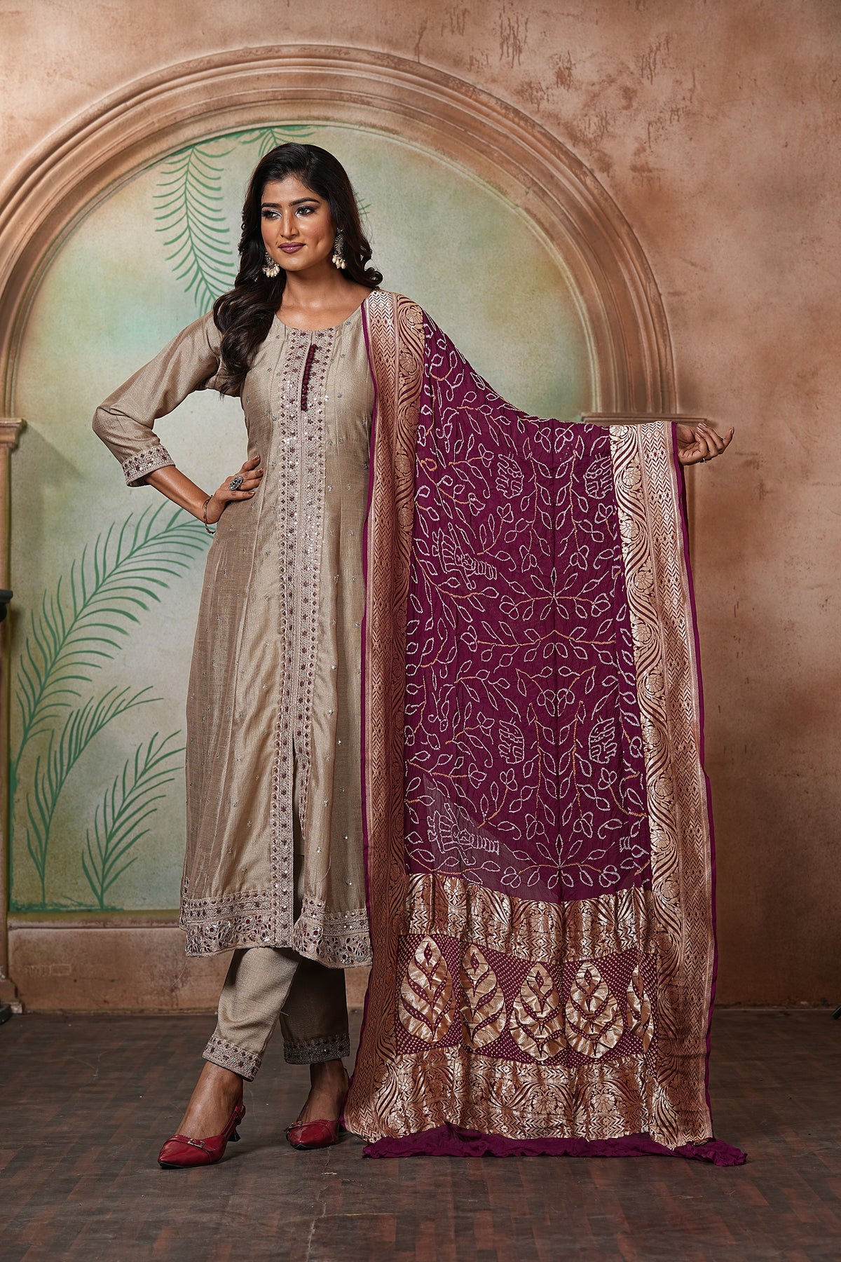 Georgette Bandhani Dupatta