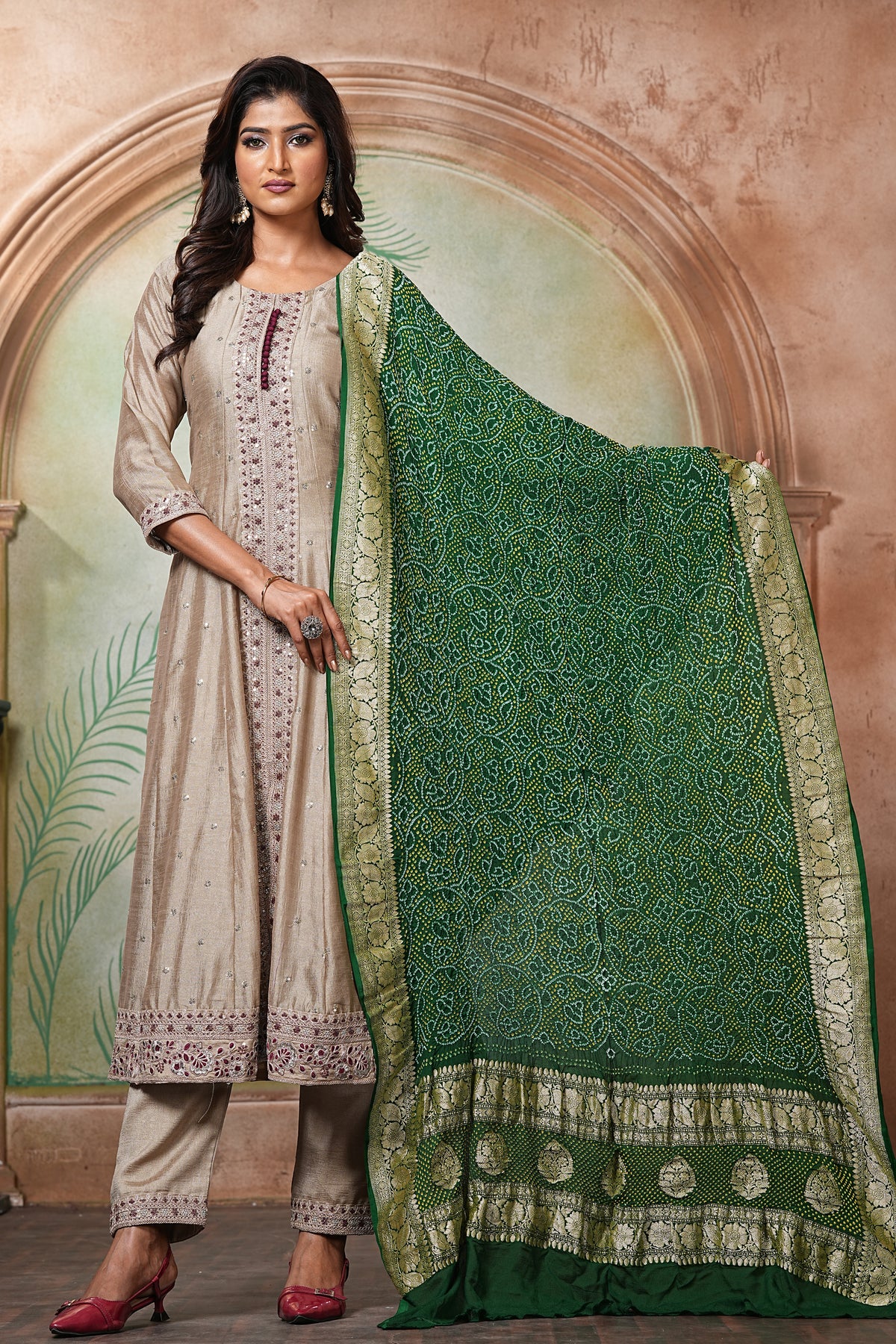 Georgette Bandhani Dupatta