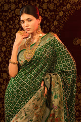 Georgette Bandhani Saree