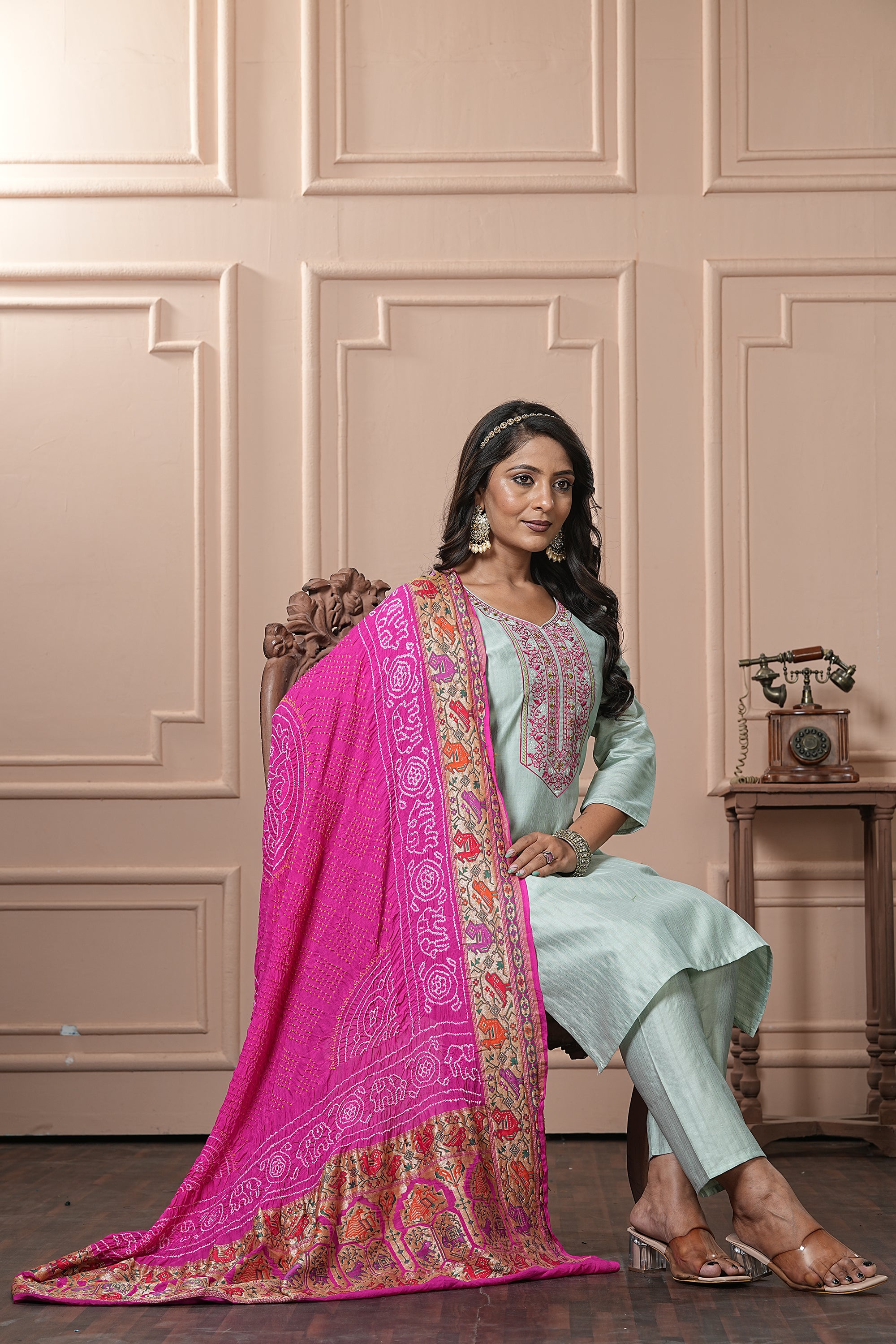 Georgette Bandhani Dupatta