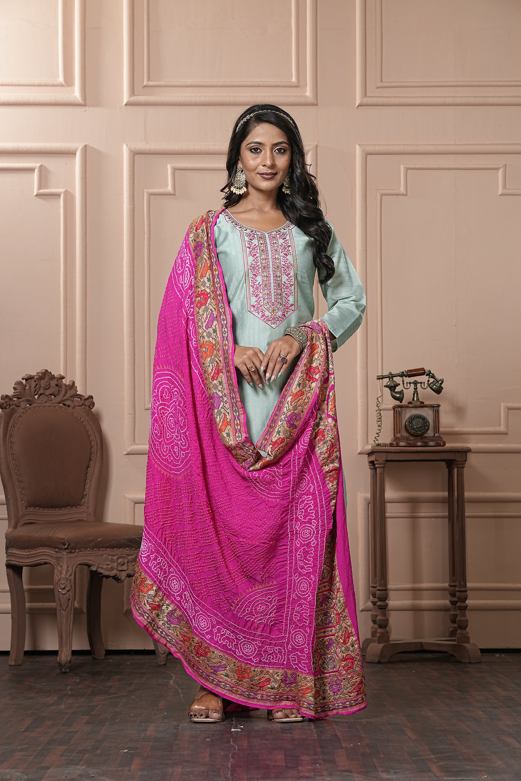 Georgette Bandhani Dupatta