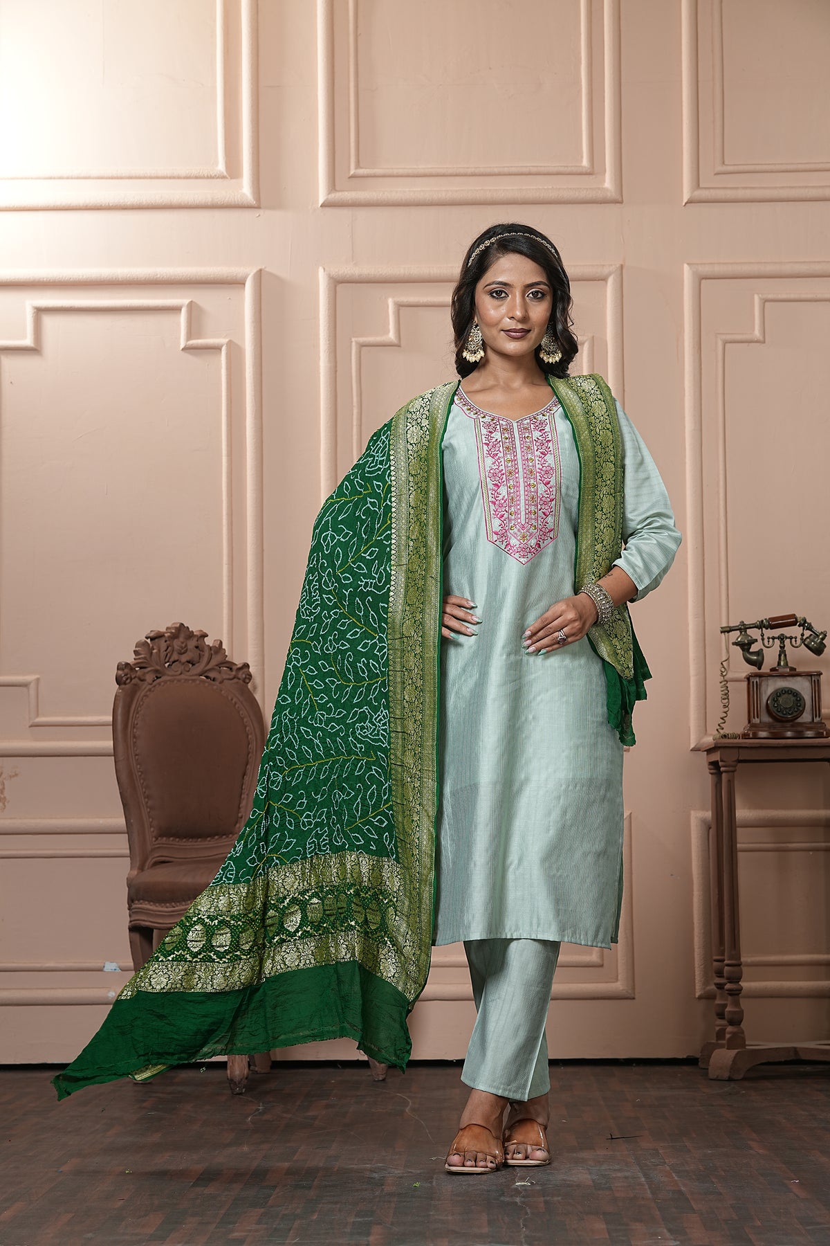 Georgette Bandhani Dupatta