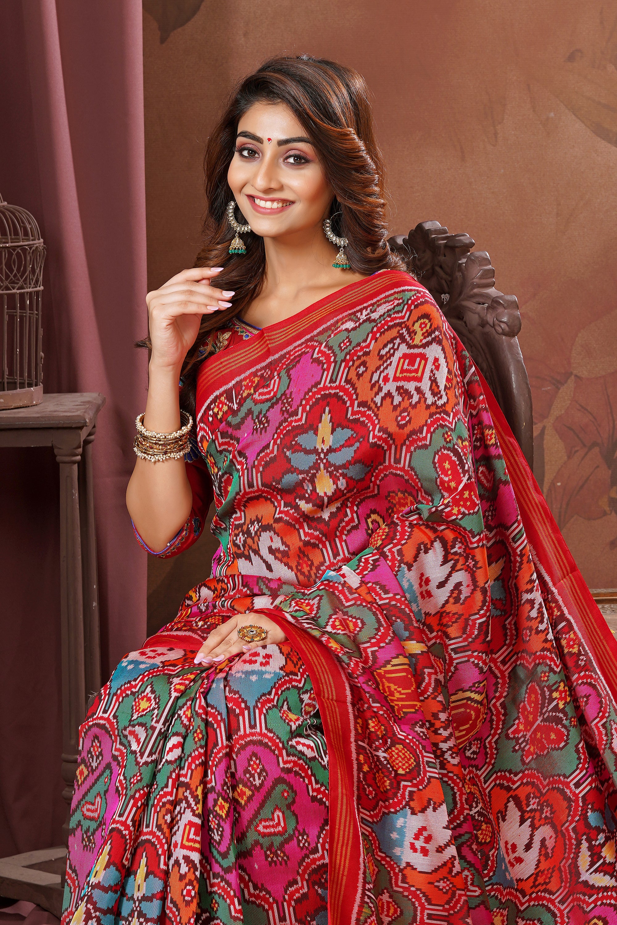 Single Ikat Twill Patola Saree