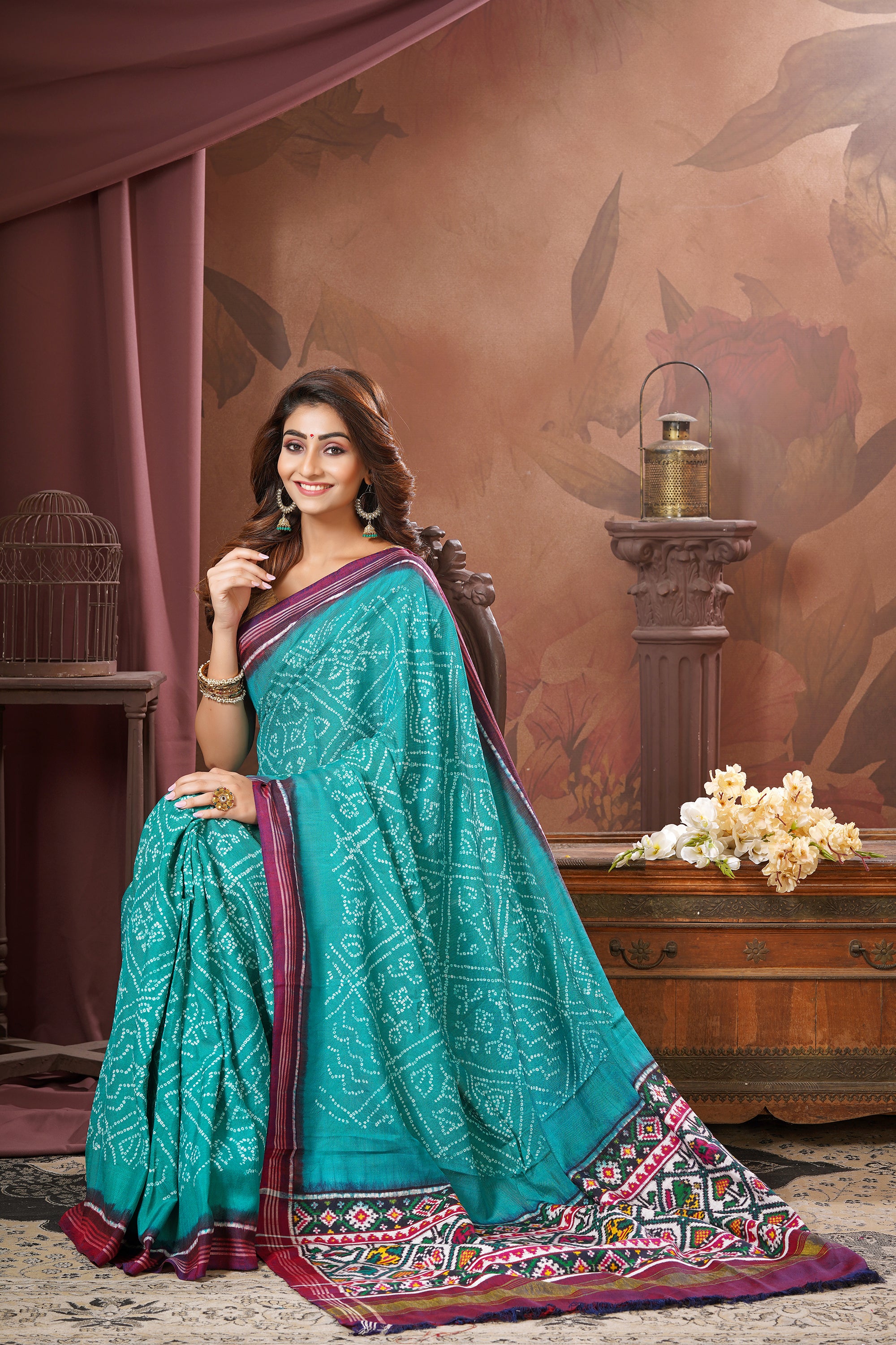 Double Ikat Bandhani with Patola Saree