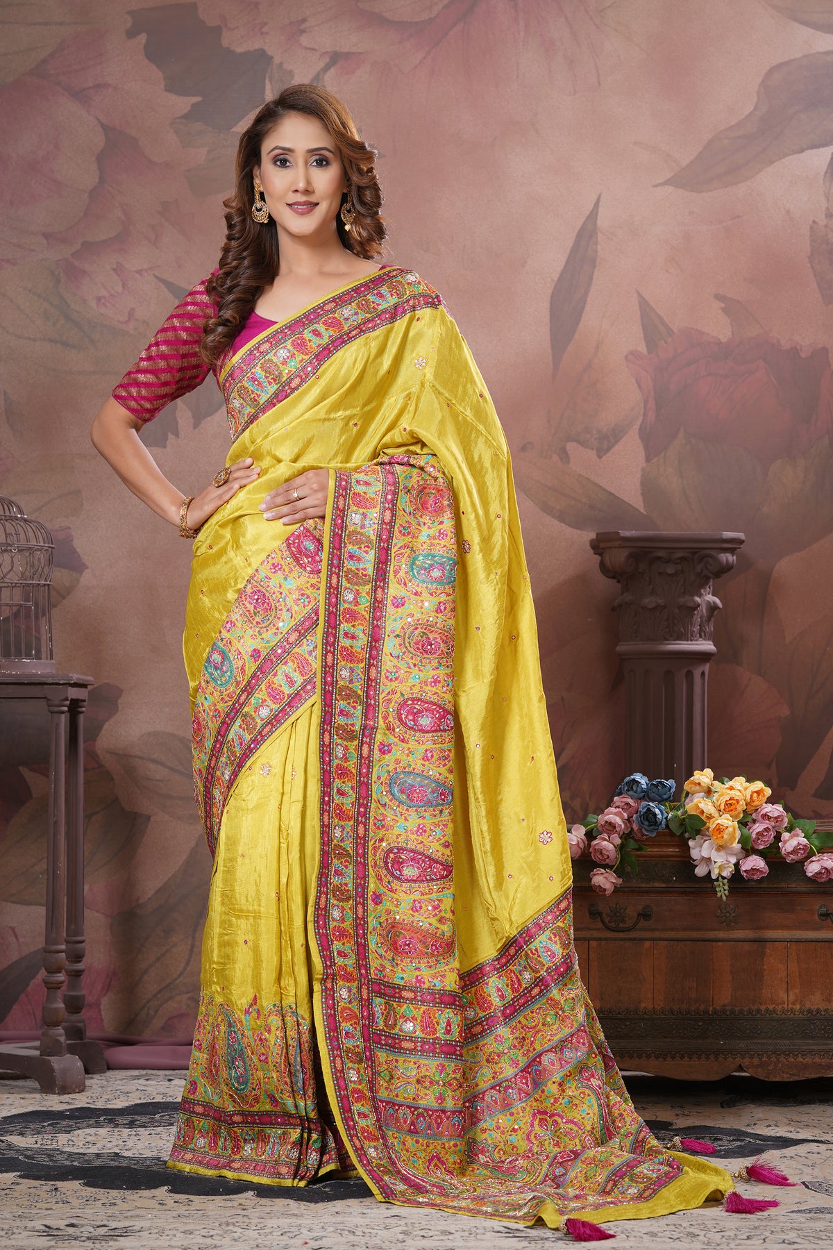 Rangat (Pashmina) Silk Sarees