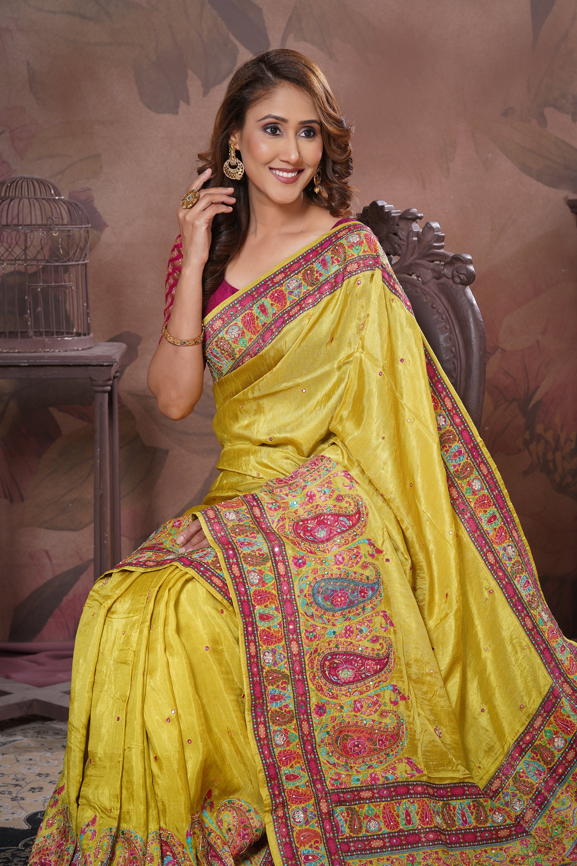 Rangat (Pashmina) Silk Sarees