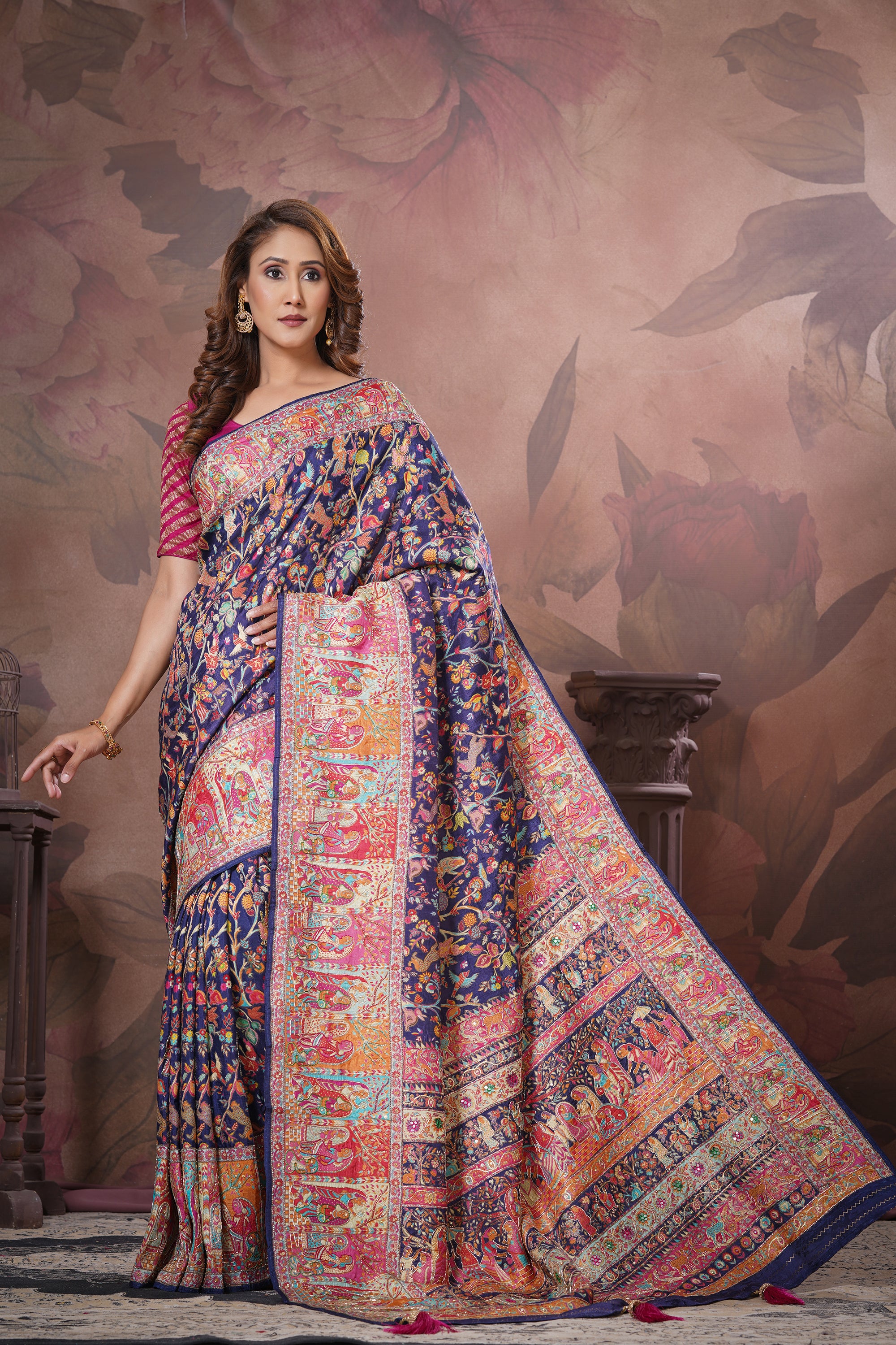 Rangat (Pashmina) Silk Sarees