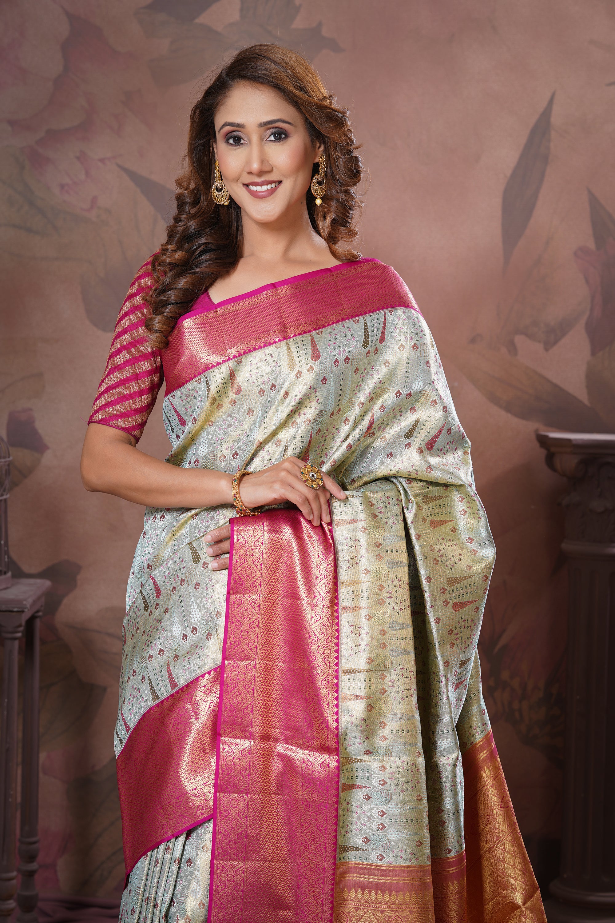 Tissue Kanjivaram Silk Saree