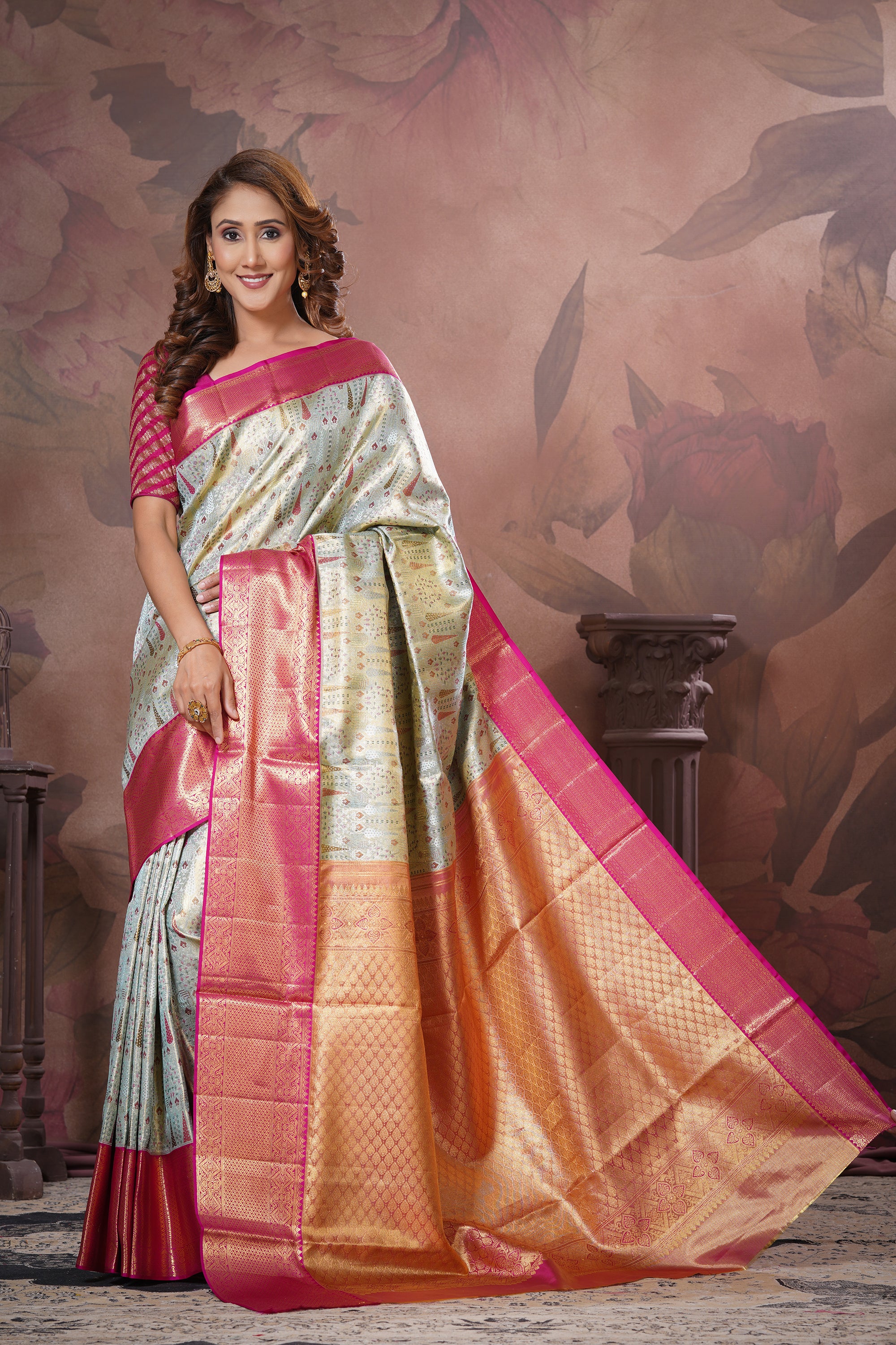 Tissue Kanjivaram Silk Saree