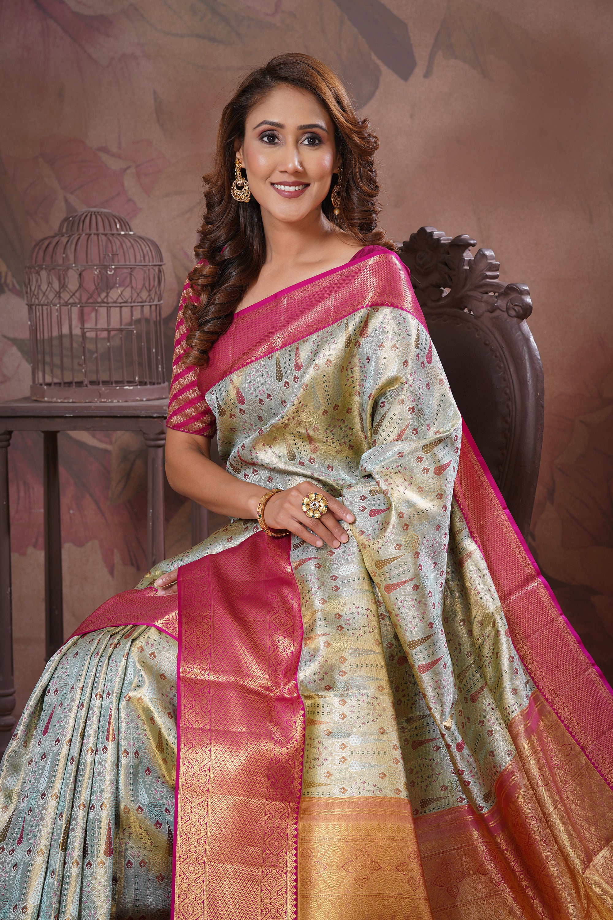 Tissue Kanjivaram Silk Saree