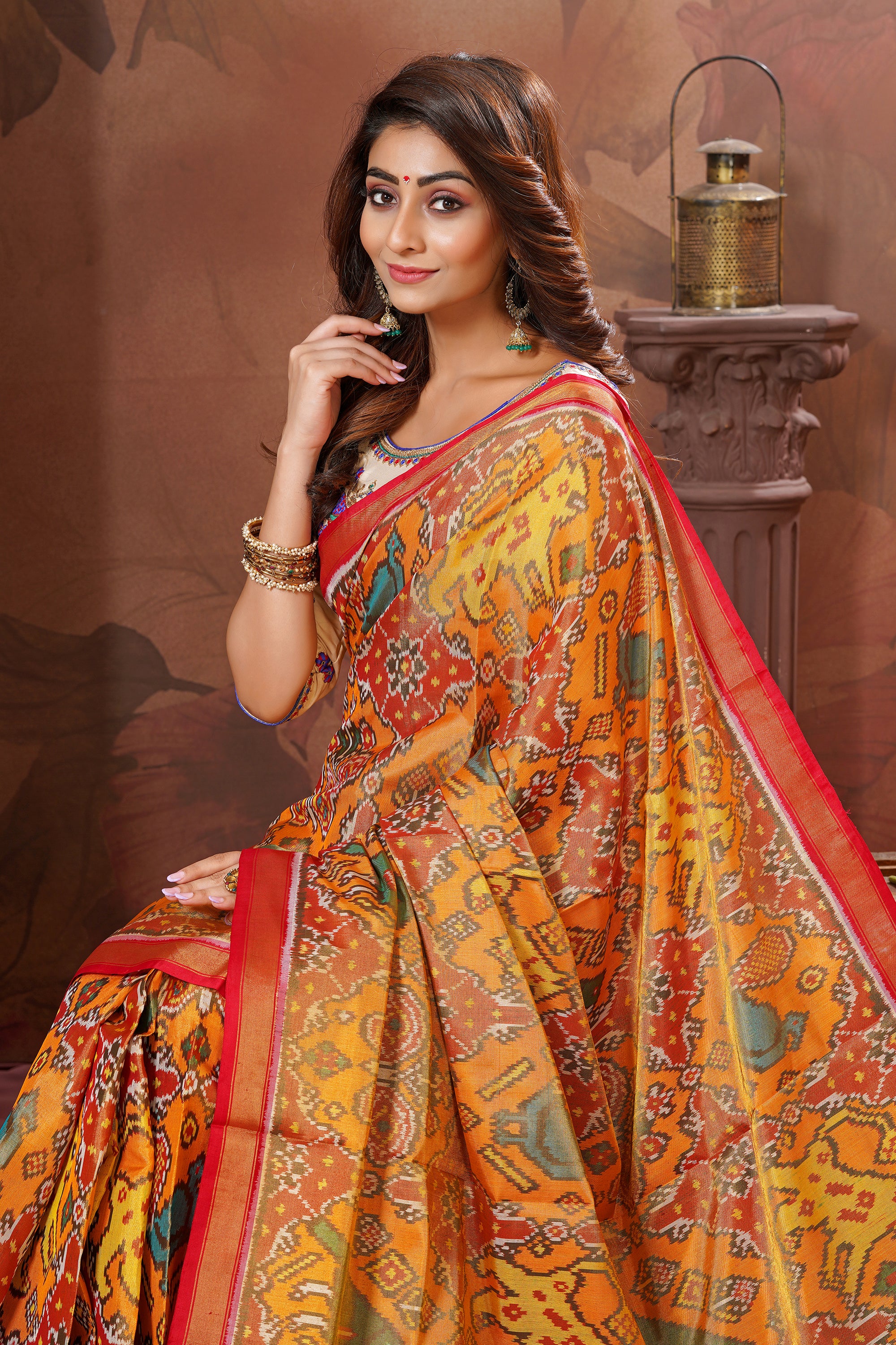 Single Ikat Tissue Patola Saree