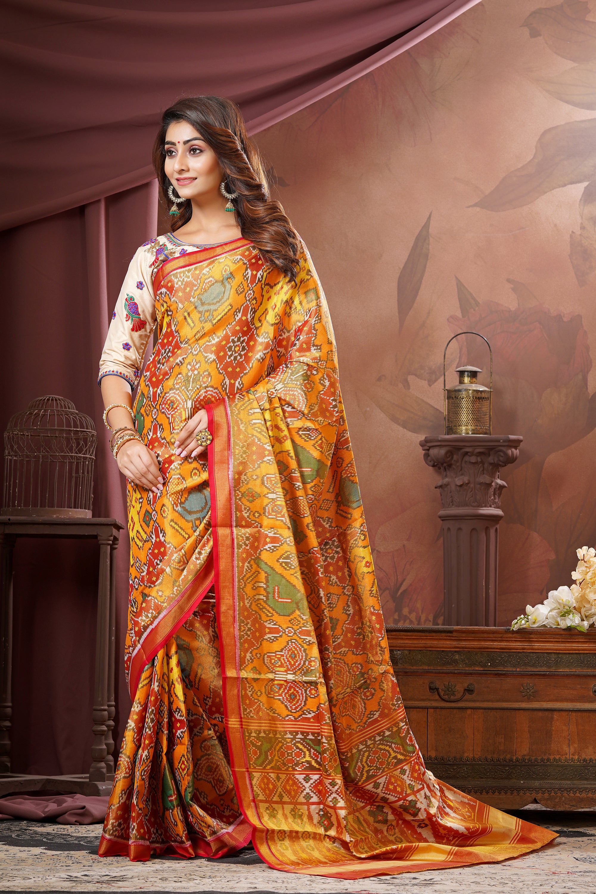 Single Ikat Tissue Patola Saree