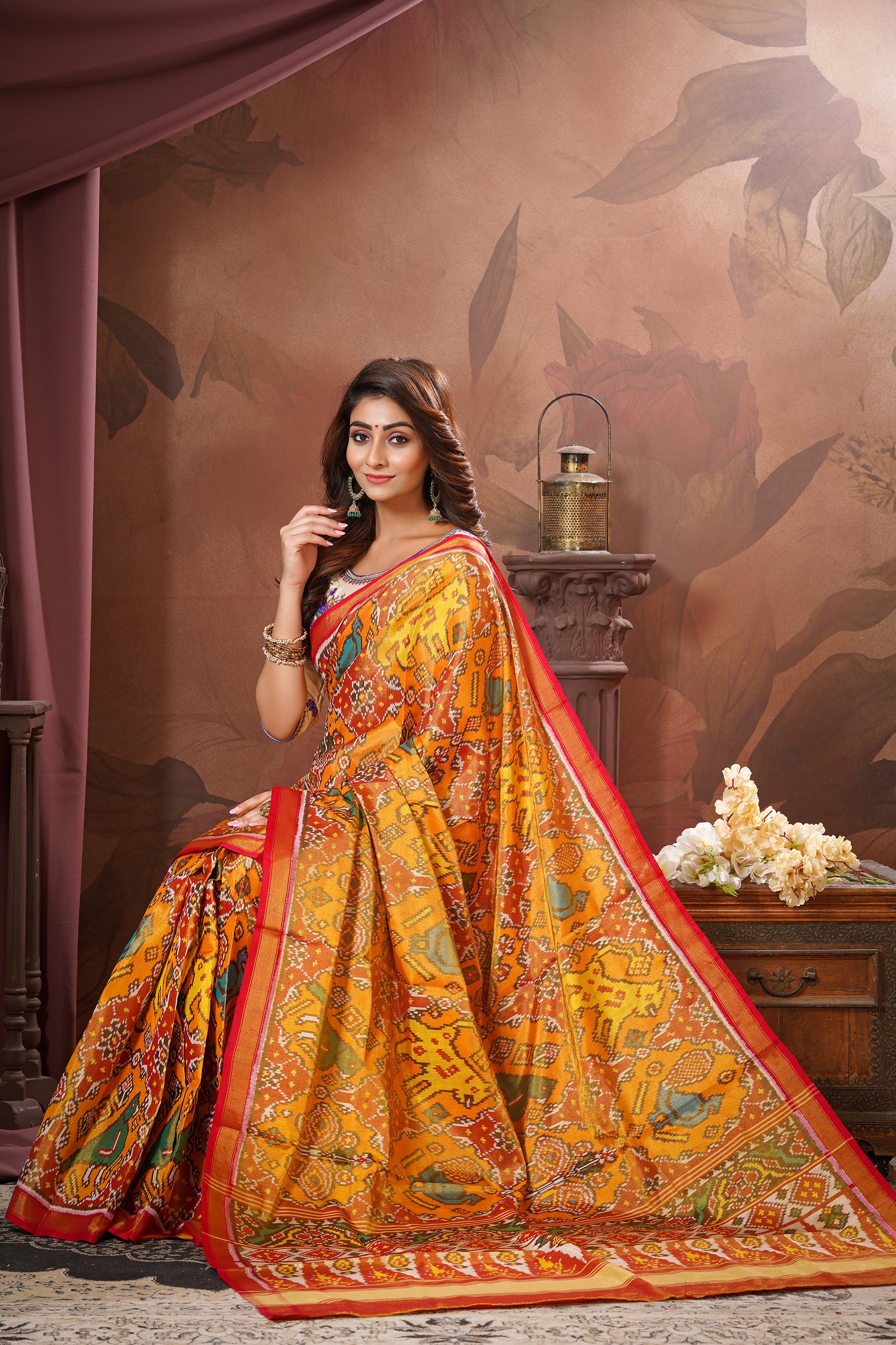 Single Ikat Tissue Patola Saree