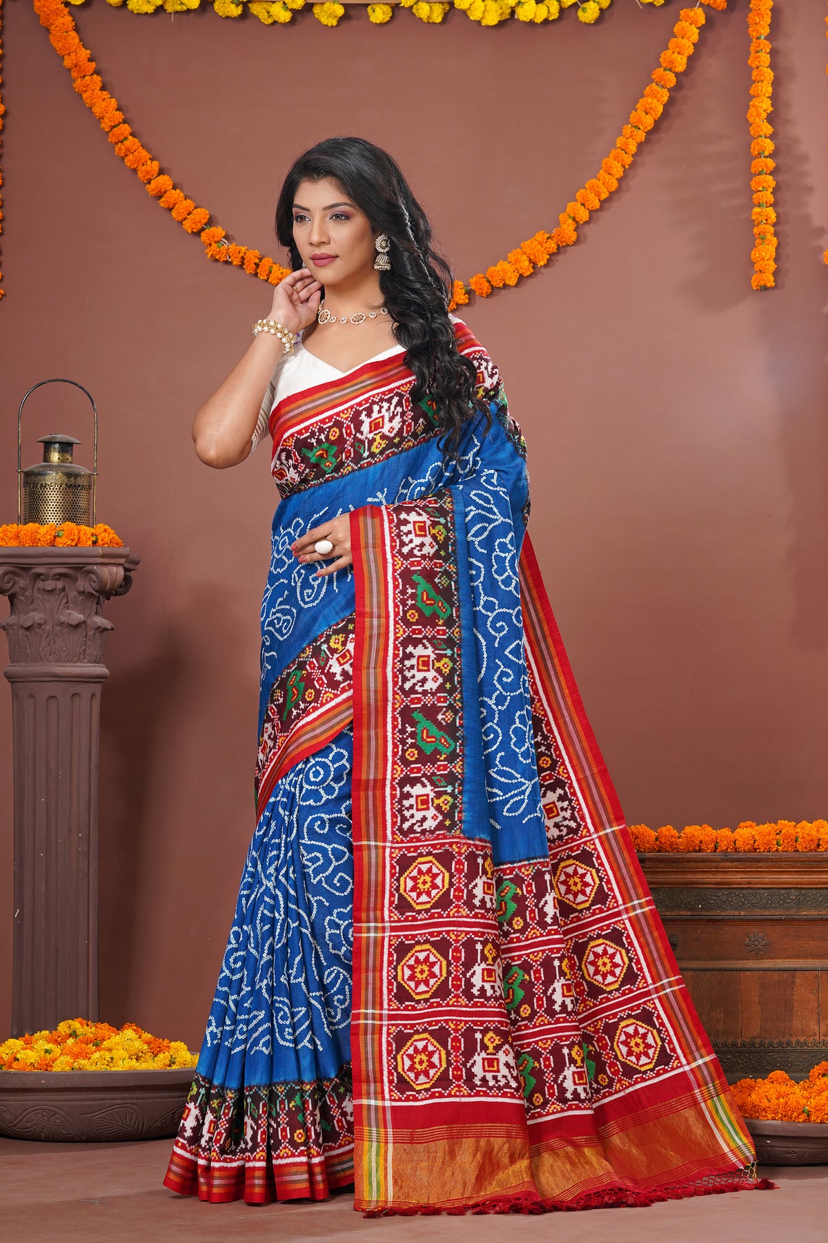 Double Ikat Bandhani with Patola Saree