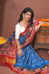 Double Ikat Bandhani with Patola Saree