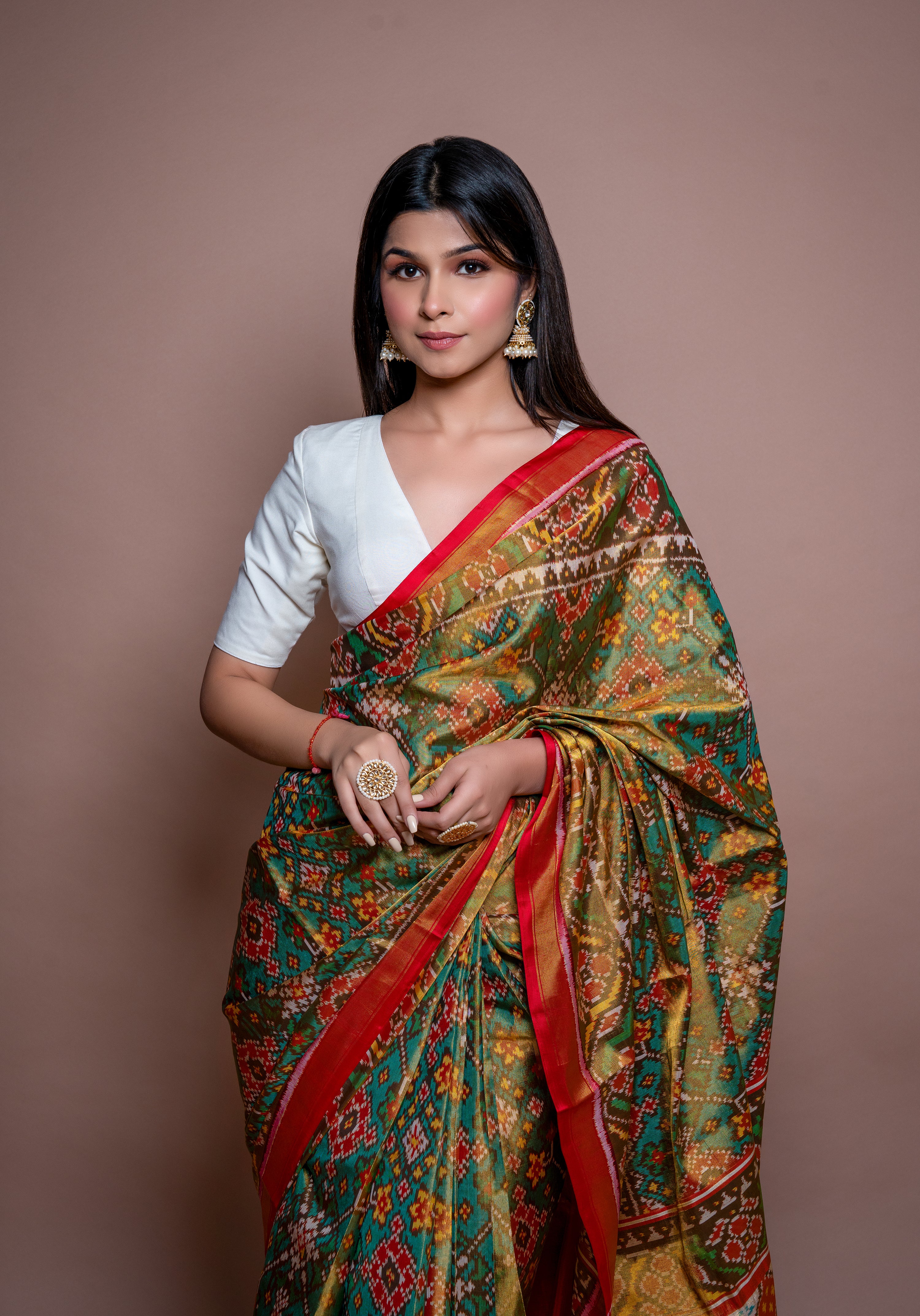 Single Ikat Tissue Patola Saree